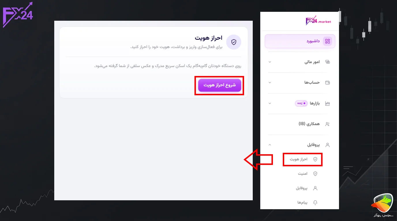 آموزش ثبت نام بروکر FX24