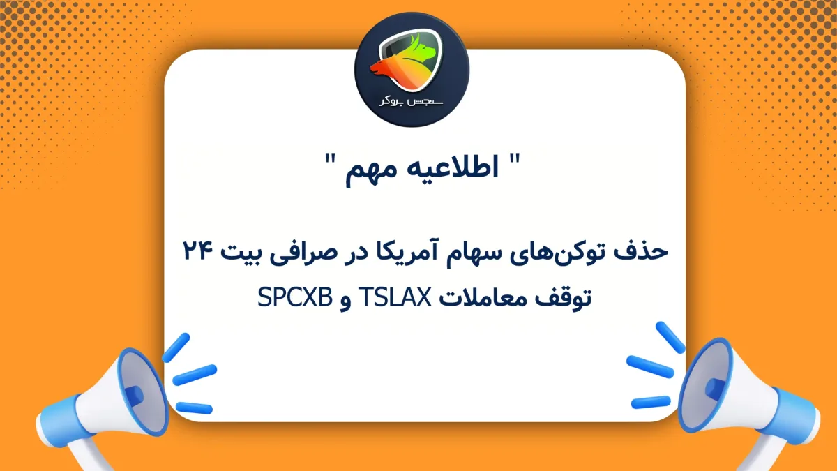 حذف توکنهای سهام آمریکا در صرافی بیت 24؛ توقف معاملات TSLAX و SPCXB