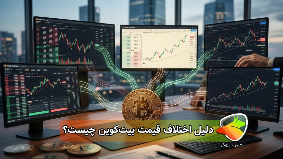 چرا قیمت بیت کوین در پلتفرم‌ها متفاوت است؟ دلیل اختلاف قیمت بیت کوین در پراپ، صرافی و بروکر