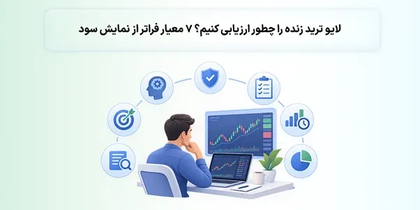 لایو ترید زنده را چطور ارزیابی کنیم؟ 7 معیار فراتر از نمایش سود