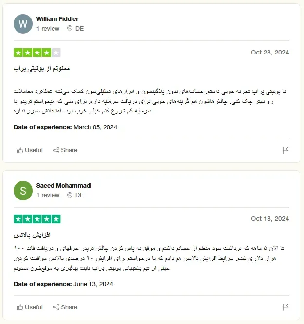 پراپ فرم یونیتی پراپ در تراست