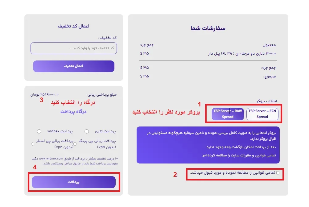 پراپ فرم تامین سرمایه و خرید چالش مرحله 3