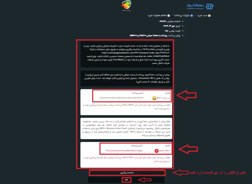 مرحله آخر خرید چالش sarmayegozarebartar