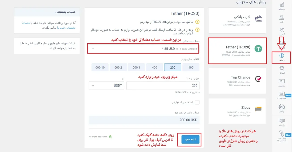 آموزش کپی ترید لایت فارکس