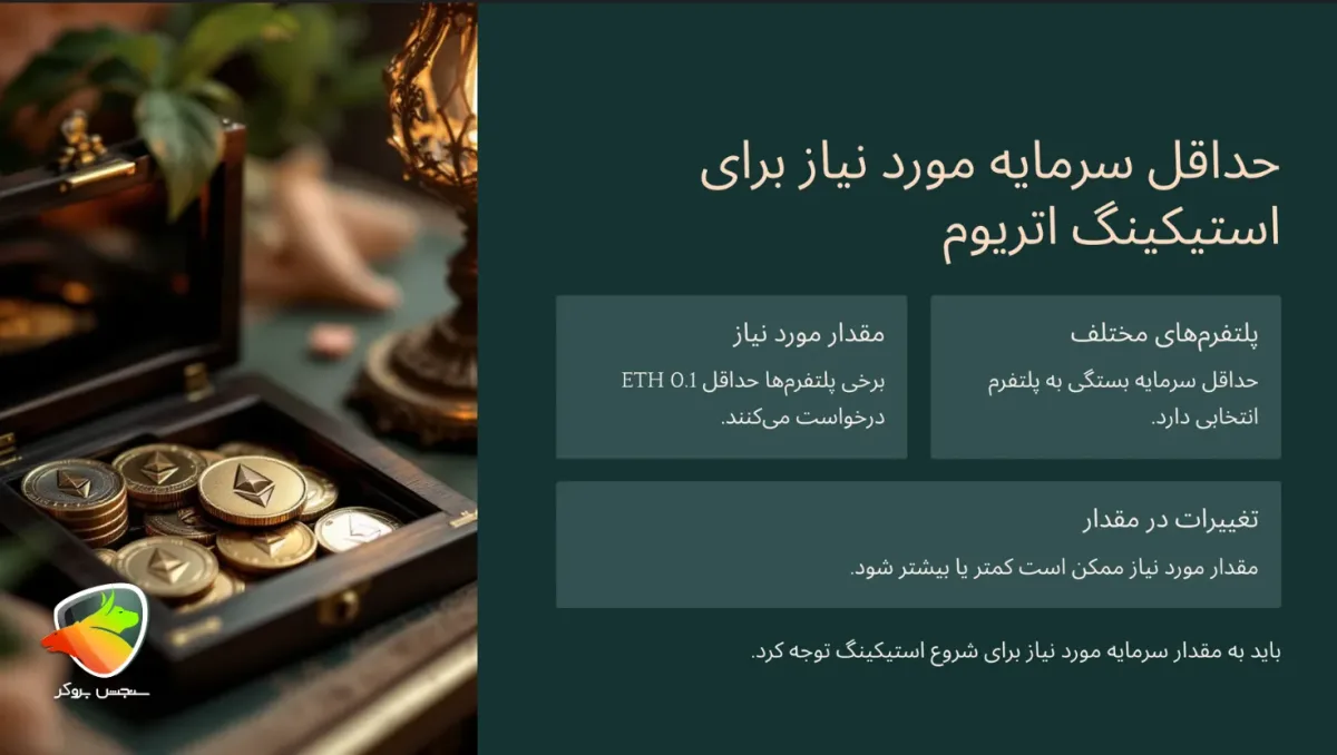 حداقل سرمایه برای استیک اتریوم
