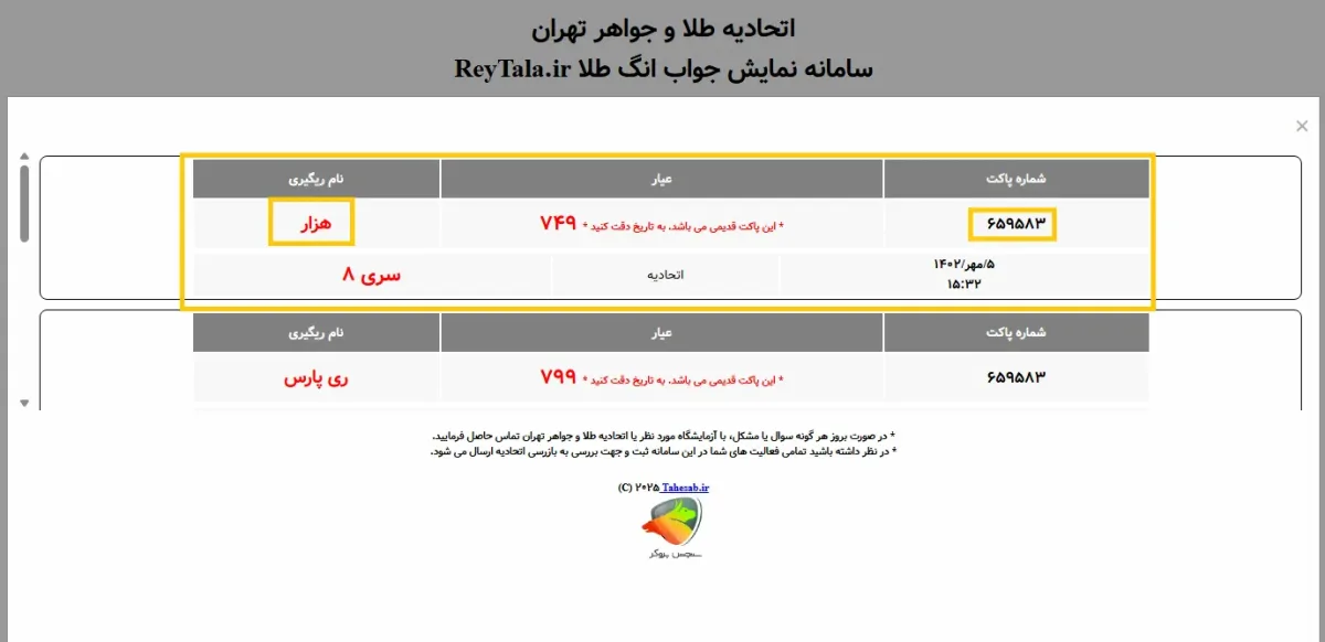 انگ طلای آب شده چیست