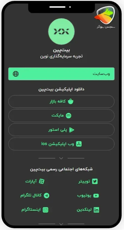 شبکه های مجازی صرافی بیتپین