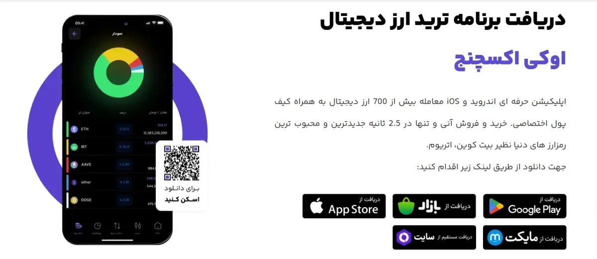اپلیکیشن اوکی اکسچنج