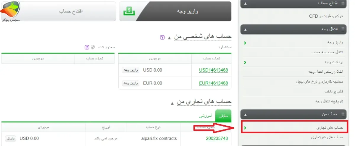 روش درخواست حساب اسلامی آلپاری