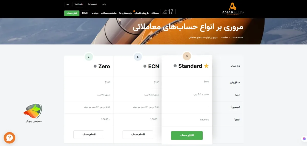 مروری بر انواع حساب در آمارکتس