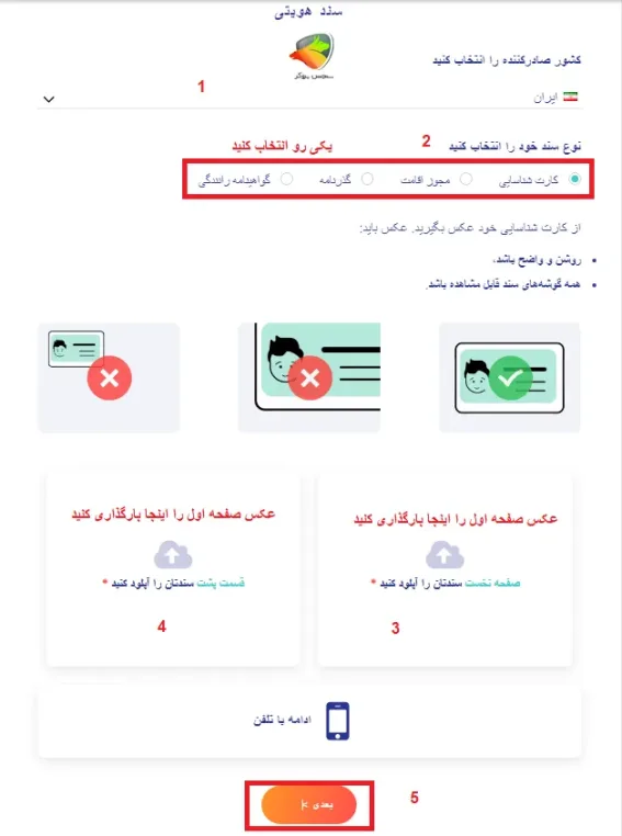 احراز هویت ارون گروپس مرحله 5