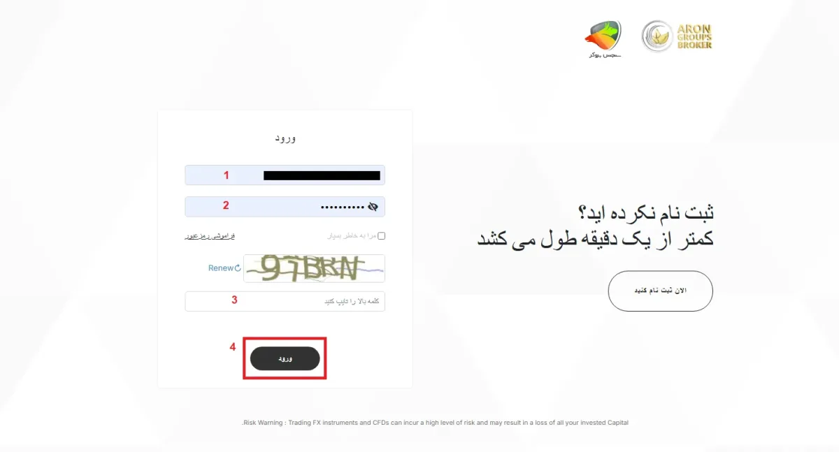 افتتاح حساب در ارون گروپ