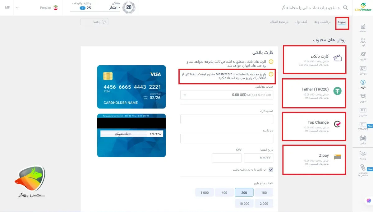 برداشت لایت فایننس با روش های محبوب