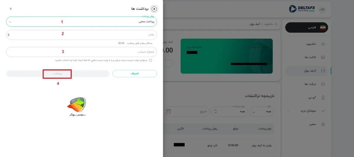 نحوه برداشت از دلتا اف ایکس