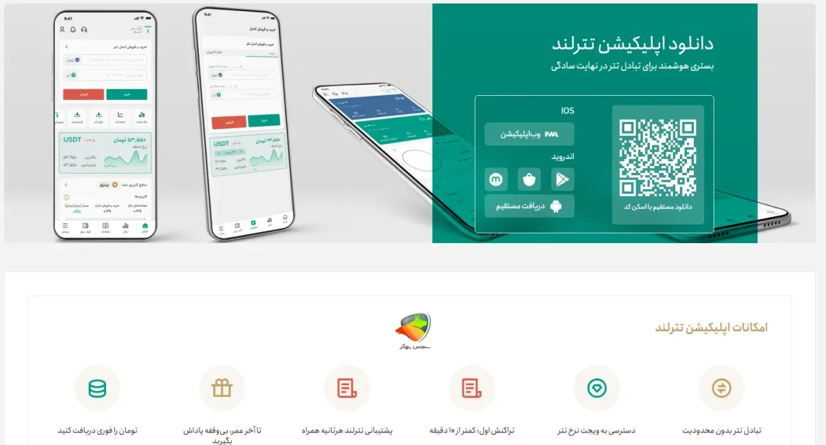 اپلیکیشن تترلند چیست؟