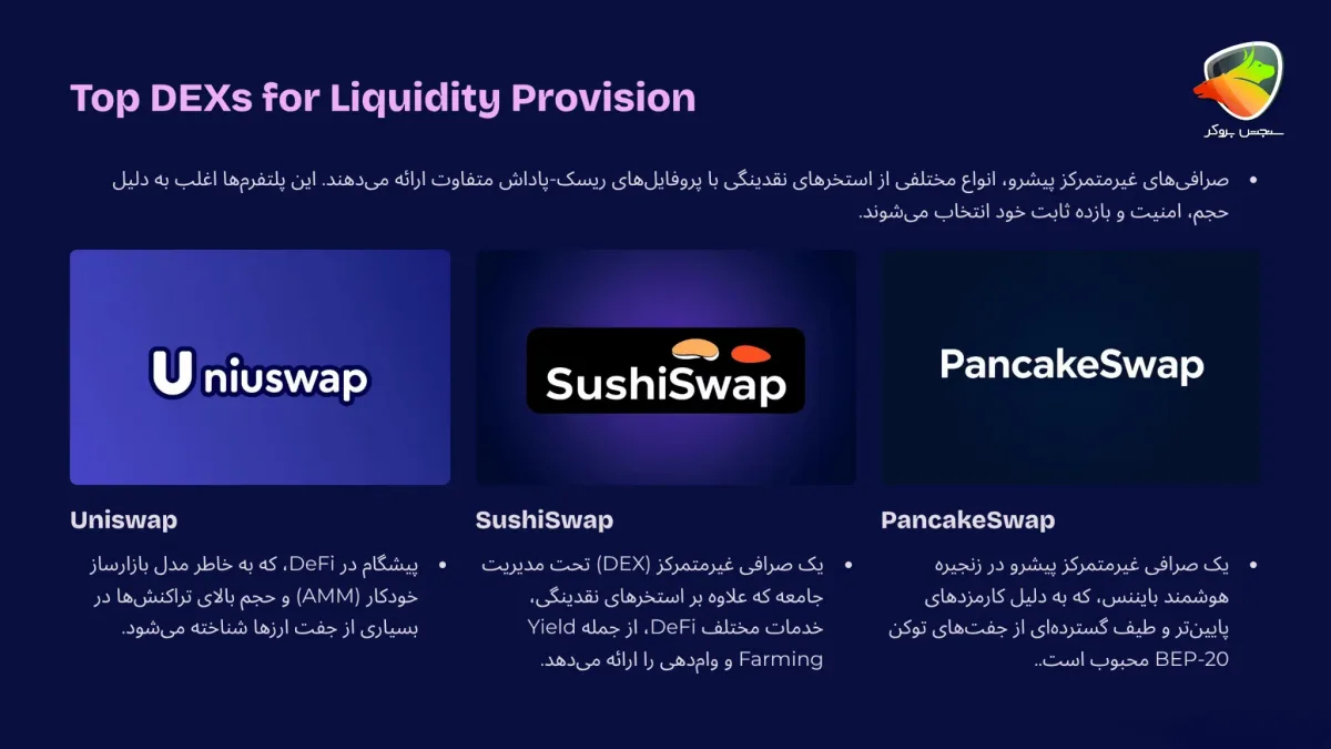 بهترین استخر نقدینگی غیرمتمرکز