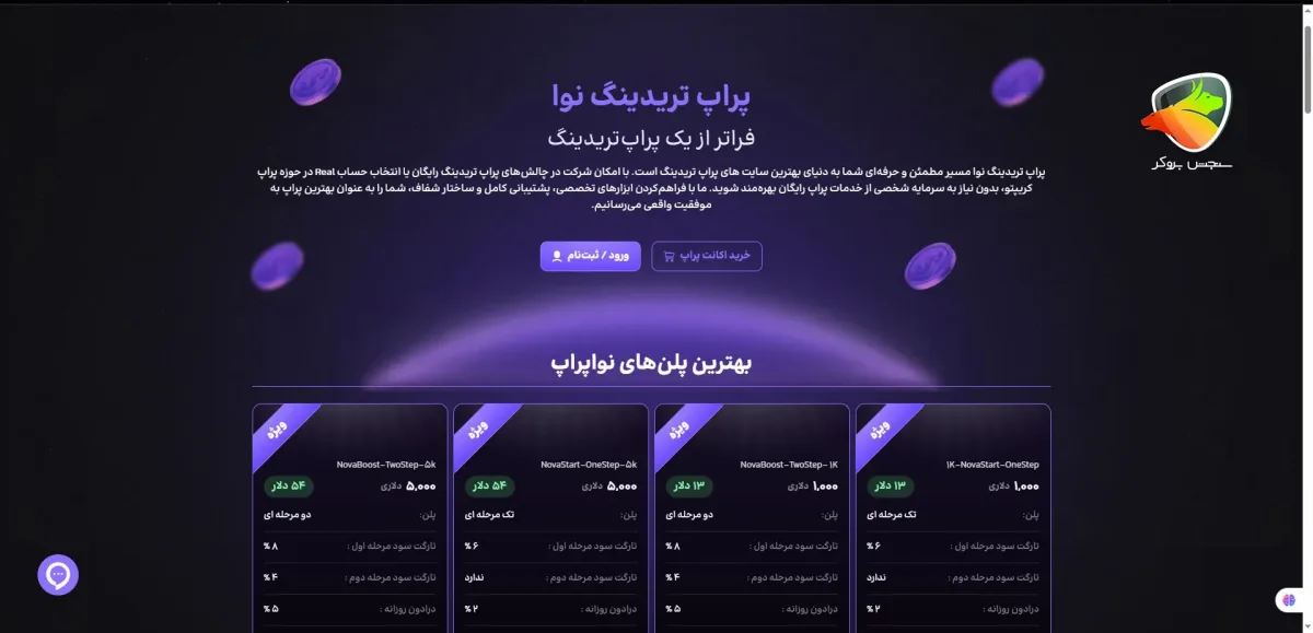 پراپ نوا با حساب Real و بدون محدودیت زمانی برای تریدرهای حرفه‌ای