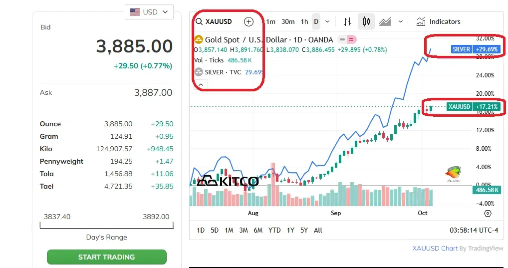کیتکو قیمت طلا