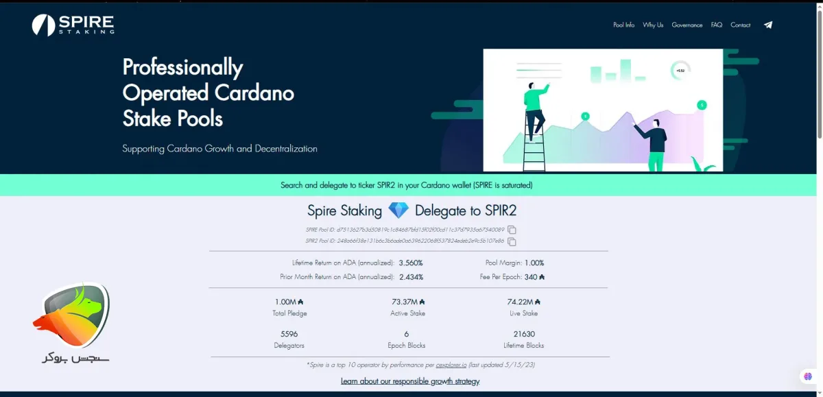 استخر استیکینگ Spire Staking