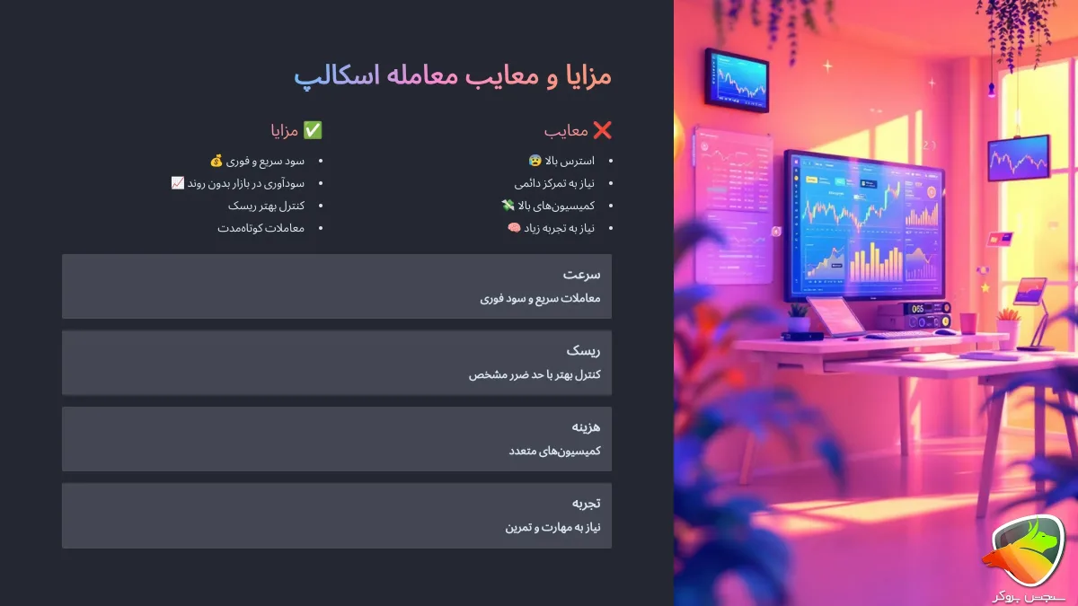 مزایا و معایب معامله اسکالپ