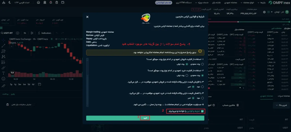 آموزش معاملات تعهدی در او ام پی فینکس