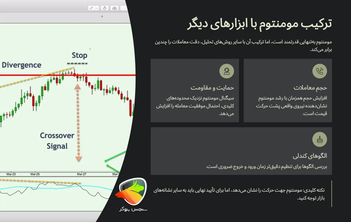ترکیب مومنتوم با ابزارهای دیگر