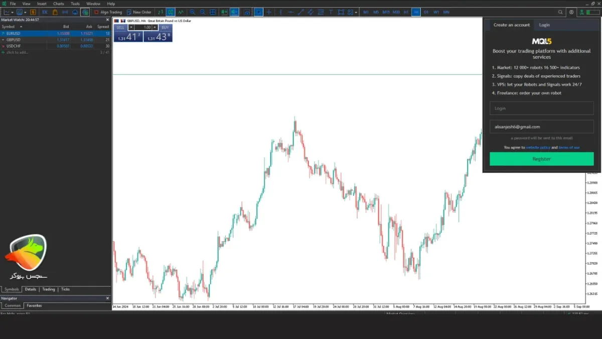 آموزش اتصال حساب به mql5