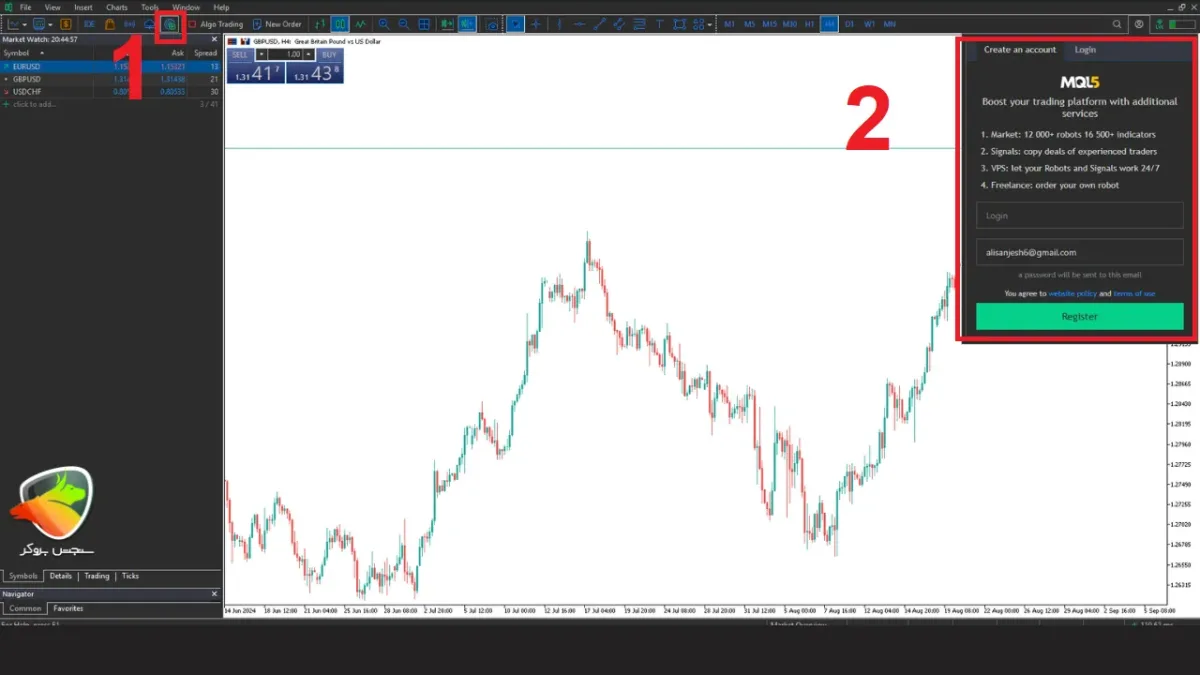 اتصال متاتریدر به سایت MQL5