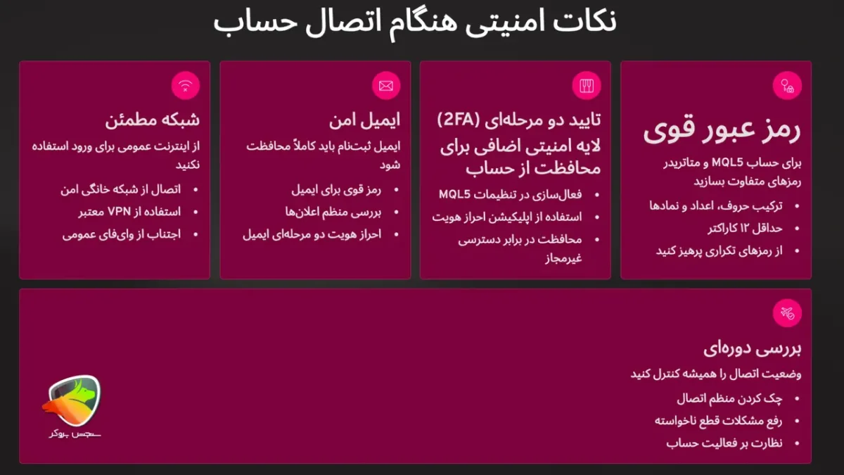 نحوه اتصال اکانت به mql5