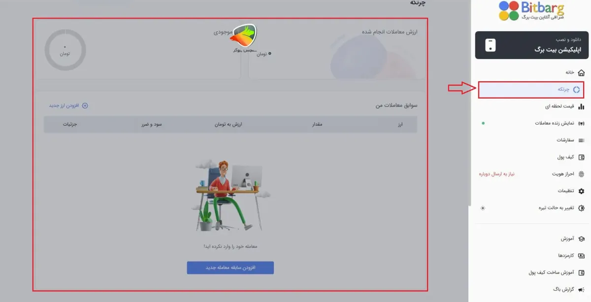 سیستم چرتکه صرافی ارز دیجیتال بیت برگ
