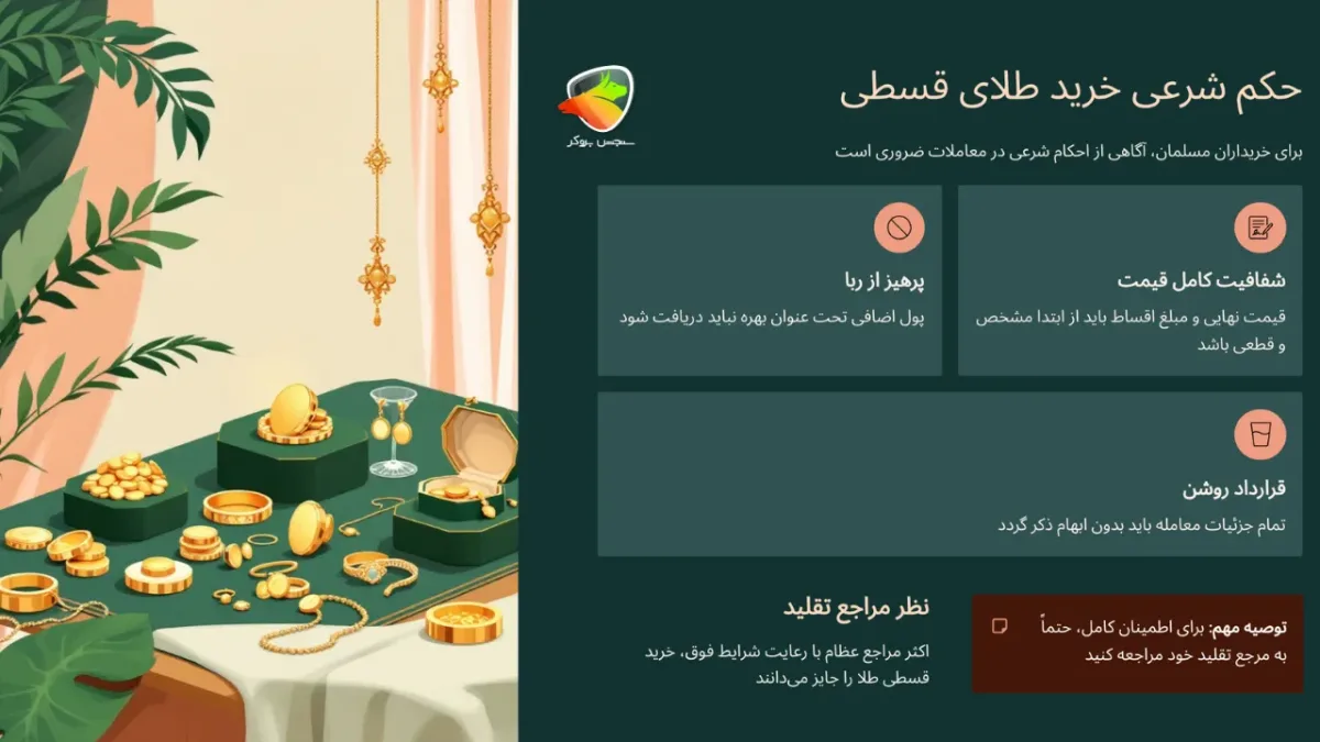 حکم شرعی خرید طلای قسطی