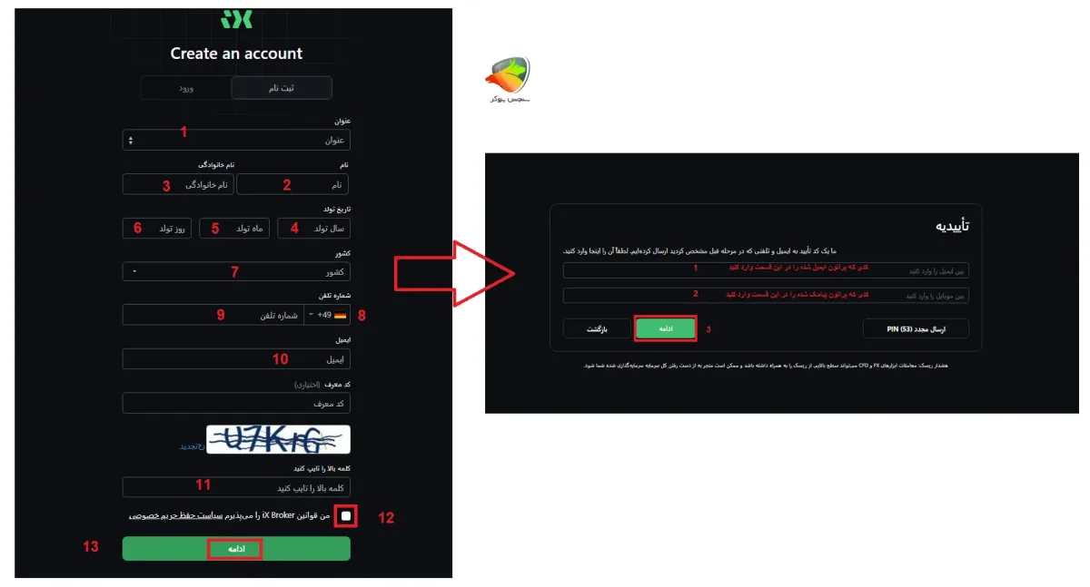 آموزش ثبت نام در پلتفرم ای ایکس پرو بروکر ای ایکس بروکر