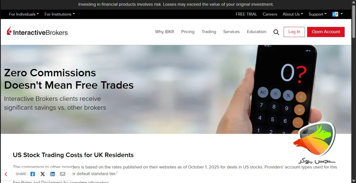 Interactive Brokers (IBKR) از جمله بهترین بروکر فارکس دبی