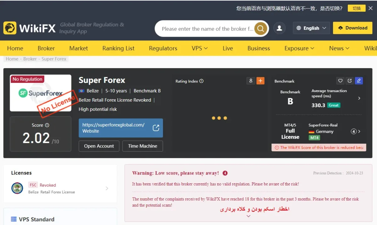 SuperForex بررسی در سایت ویکی