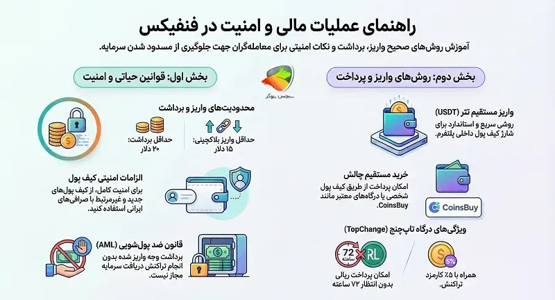 روش های واریز و برداشت فنفیکس