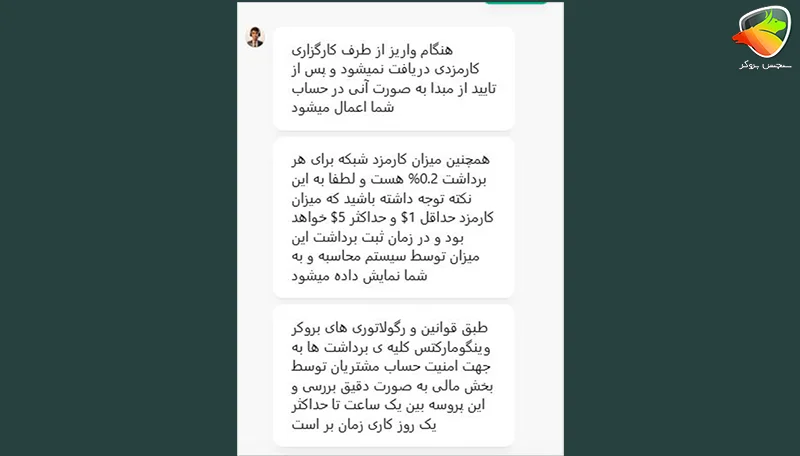 واریز و برداشت از وینگو مارکتس