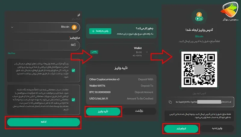 واریز و برداشت از وینگو مارکتس